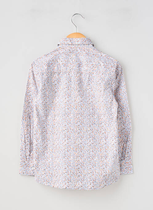 Chemise manches longues tissage popeline bleu MAYORAL garcon