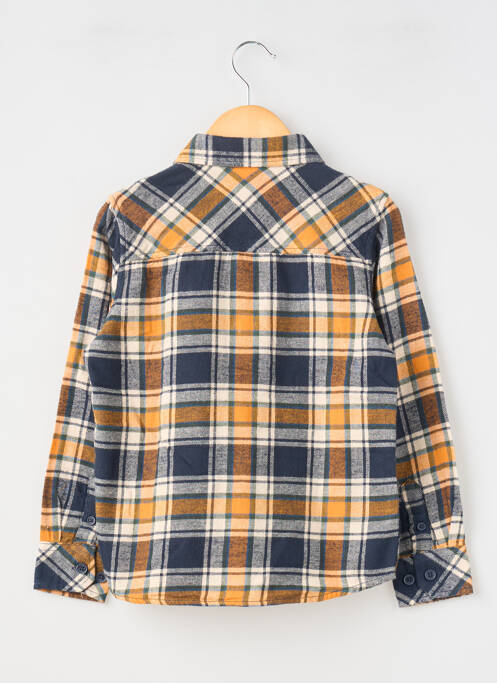 Chemise manches longues tissage popeline orange GARCIA garcon