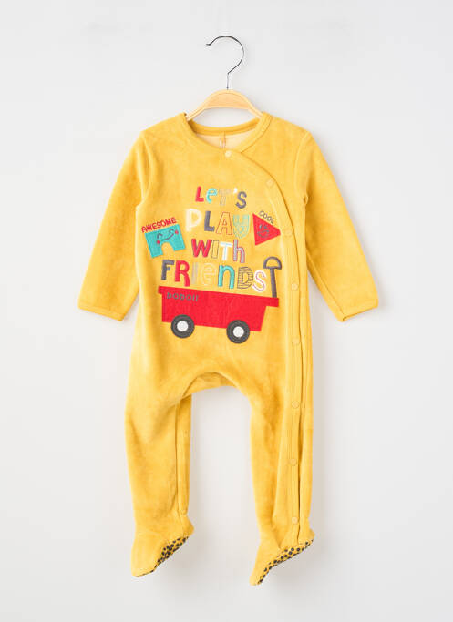 Pyjama fermeture pressionnée jaune BOBOLI garcon