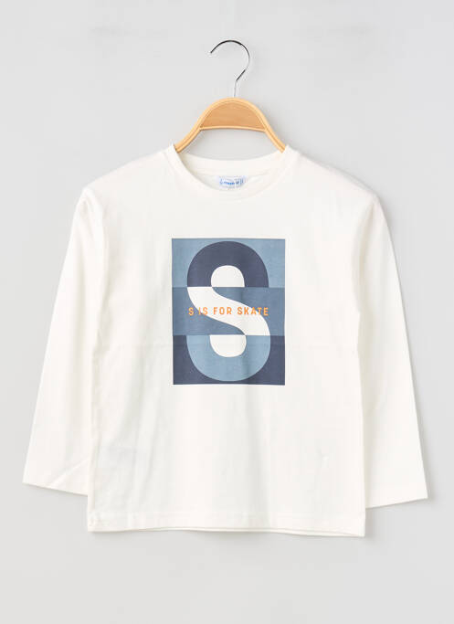 T-shirt manches longues manches longues beige MAYORAL garcon