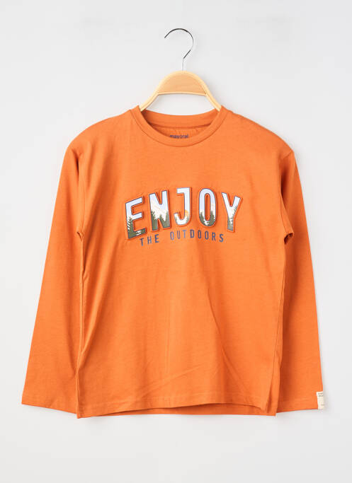 T-shirt manches longues manches longues orange MAYORAL garcon