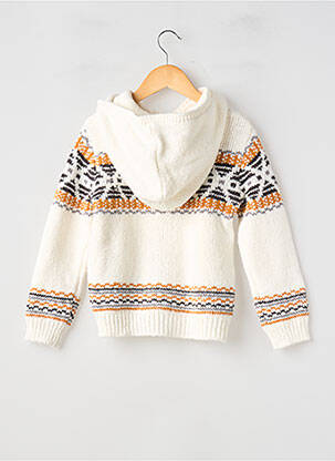 Gilet manches longues maille tricot blanc MAYORAL garçon