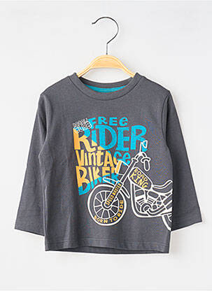 T-shirt manches longues manches longues gris BOBOLI garçon