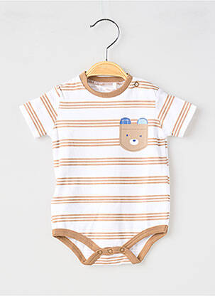 Body lingerie imprimé rayures blanc MAYORAL garcon