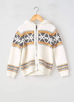 Gilet manches longues maille tricot blanc MAYORAL garcon