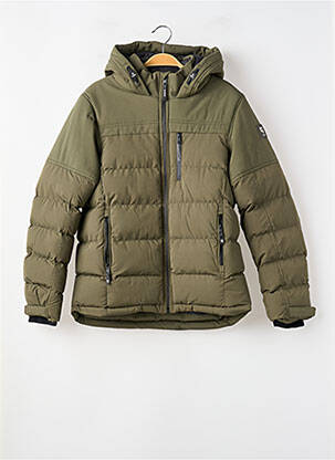 Doudoune manches longues a capuche vert GARCIA garcon