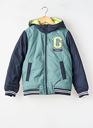 Doudoune manches longues a capuche vert GARCIA garcon