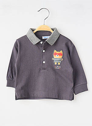 Polo manches longues manches longues gris MAYORAL garcon