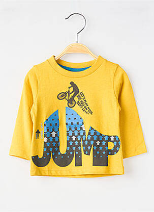 T-shirt manches longues manches longues jaune BOBOLI garcon