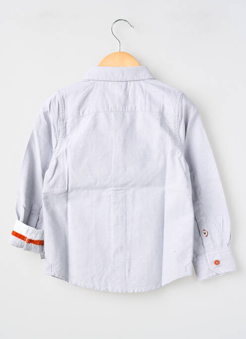 Chemise manches longues coupe droite bleu BOBOLI garcon