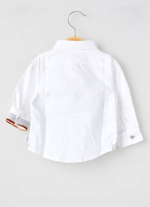 Chemise manches longues coupe droite blanc BOBOLI garcon