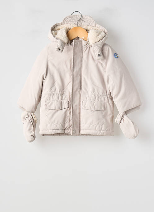 Parka coupe droite a capuche beige MAYORAL garcon