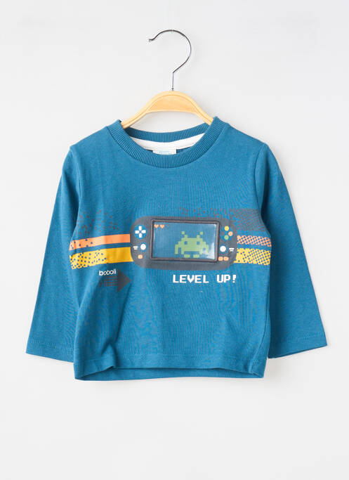 T-shirt manches longues manches longues bleu BOBOLI garcon