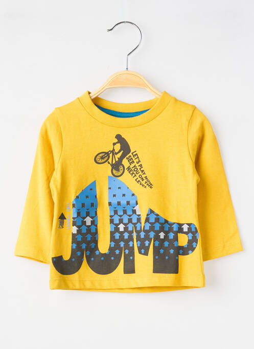 T-shirt manches longues manches longues jaune BOBOLI garcon
