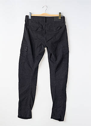 Pantalon cargo slim taille ajustable noir LE TEMPS DES CERISES garçon