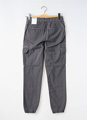 Pantalon cargo tissage popeline taille ajustable gris GARCIA garçon