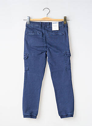 Pantalon cargo fermeture liens à nouer taille ajustable bleu GARCIA garcon