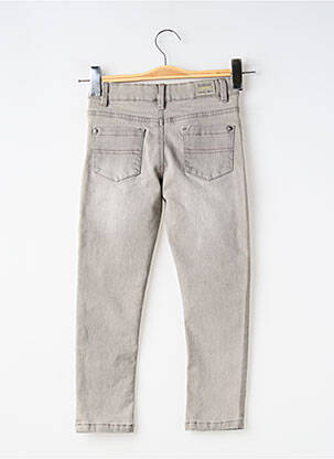 Jeans coupe slim stretch taille ajustable gris BOBOLI garçon