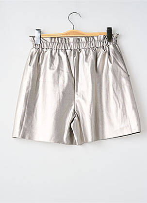 Short taille haute taille élastique argent MAYORAL fille