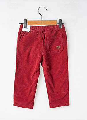 Pantalon droit fermeture liens à nouer taille élastique rouge MAYORAL garçon