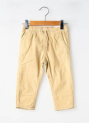 Pantalon droit fermeture liens à nouer taille élastique beige MAYORAL garçon