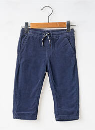Pantalon droit fermeture liens à nouer taille élastique bleu MAYORAL garcon