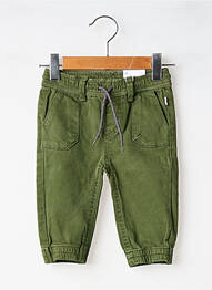 Pantalon droit resserrée sur le bas taille élastique vert MAYORAL fille