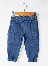 Pantalon cargo stretch taille ajustable bleu MAYORAL garcon