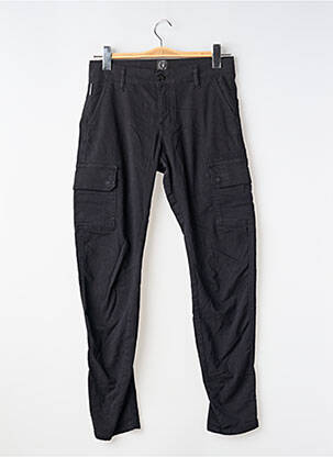 Pantalon cargo slim taille ajustable noir LE TEMPS DES CERISES garcon