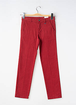 Pantalon chino tissage popeline taille ajustable rouge MAYORAL garcon