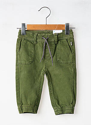 Pantalon droit resserrée sur le bas taille élastique vert MAYORAL fille