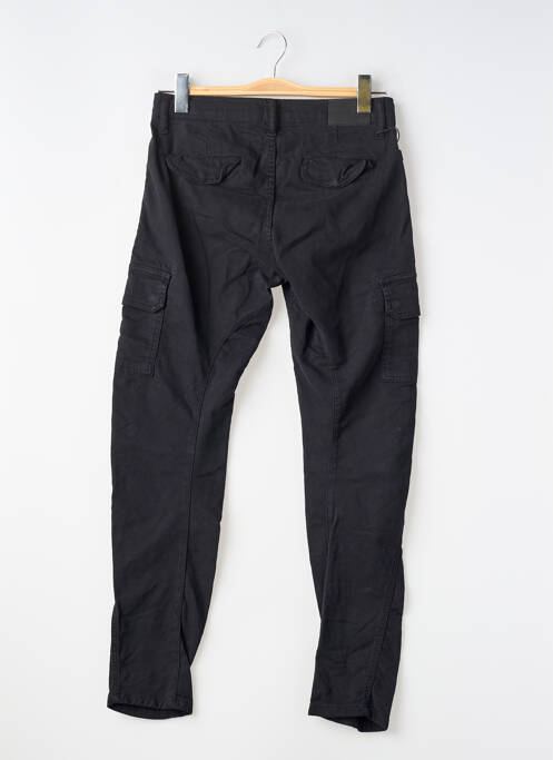 Pantalon cargo slim taille ajustable noir LE TEMPS DES CERISES garcon