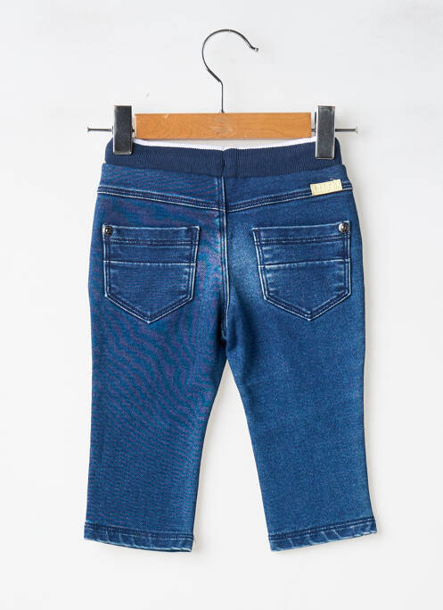 Pantalon slim fermeture liens à nouer taille élastique bleu BOBOLI garcon