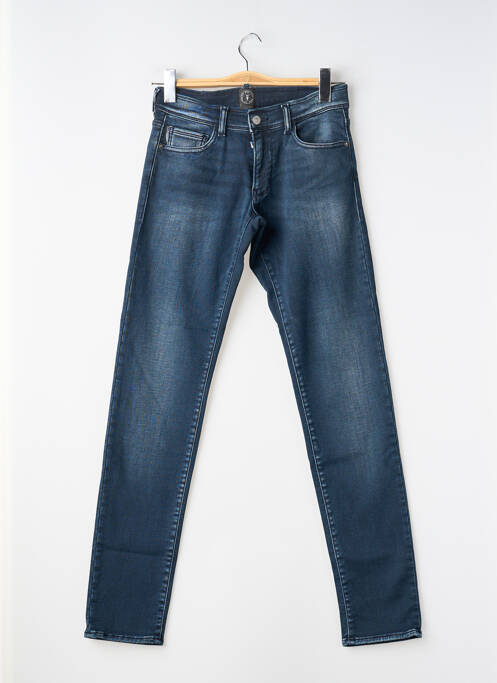 Jeans coupe slim stretch taille ajustable bleu LE TEMPS DES CERISES garcon