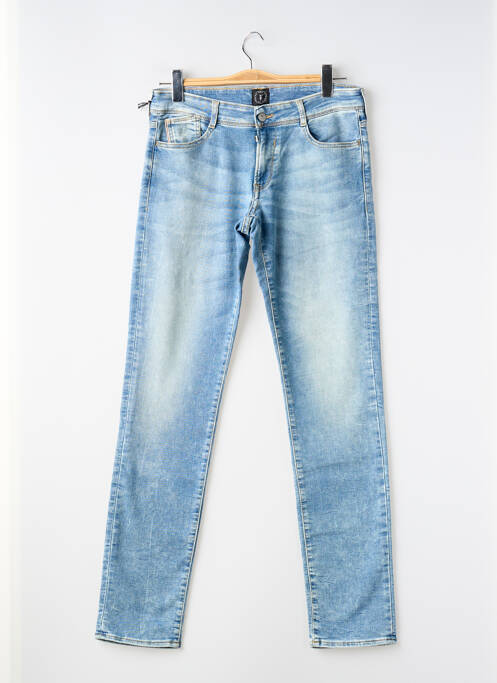 Jeans coupe slim stretch taille ajustable bleu clair LE TEMPS DES CERISES garcon