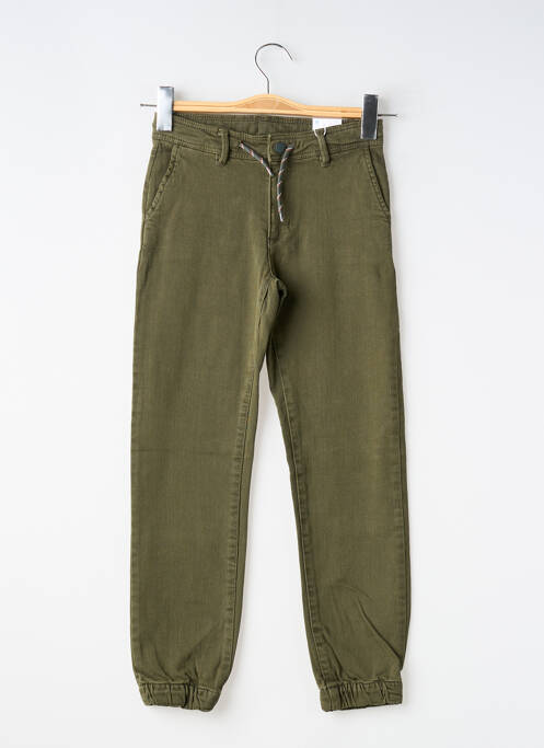 Jeans coupe slim stretch taille ajustable vert MAYORAL garcon