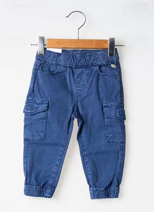 Pantalon cargo resserrée sur le bas taille ajustable bleu MAYORAL garcon