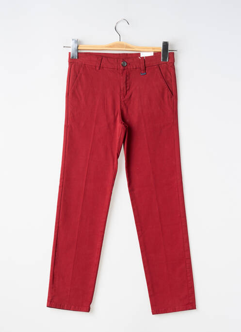 Pantalon chino tissage popeline taille ajustable rouge MAYORAL garcon