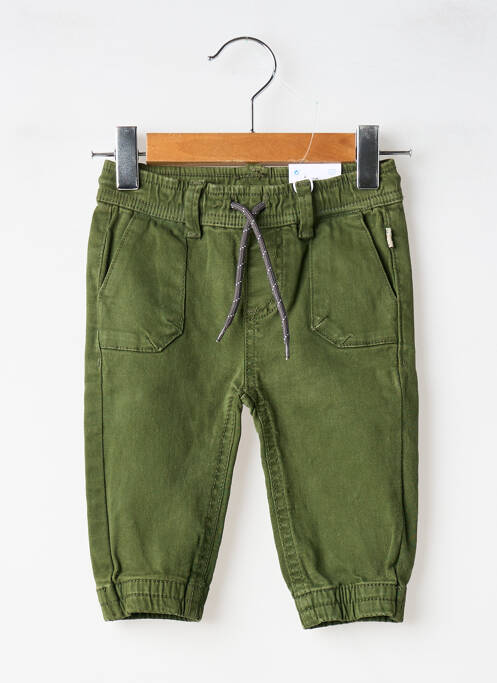 Pantalon droit resserrée sur le bas taille élastique vert MAYORAL fille