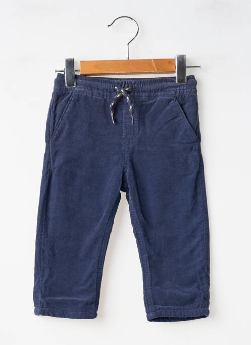 Pantalon droit fermeture liens à nouer taille élastique bleu MAYORAL garcon