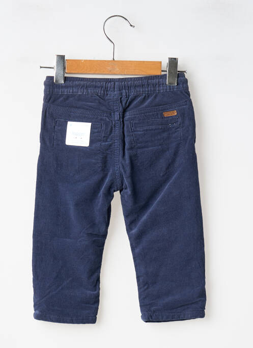 Pantalon droit fermeture liens à nouer taille élastique bleu MAYORAL garcon