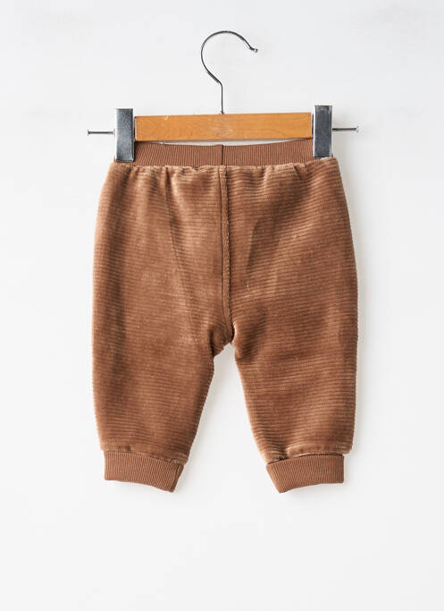 Pantalon droit fermeture liens à nouer taille élastique marron MAYORAL garcon