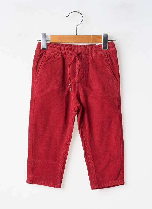 Pantalon droit fermeture liens à nouer taille élastique rouge MAYORAL garcon