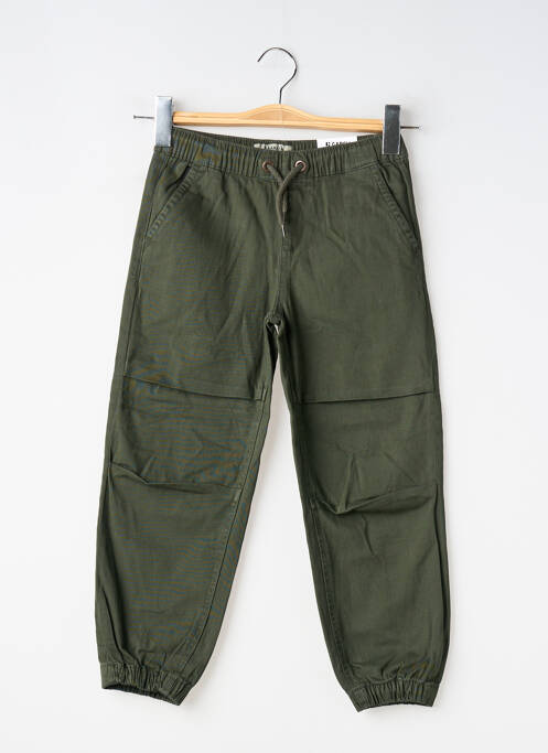 Pantalon droit fermeture liens à nouer taille ajustable vert GARCIA garcon