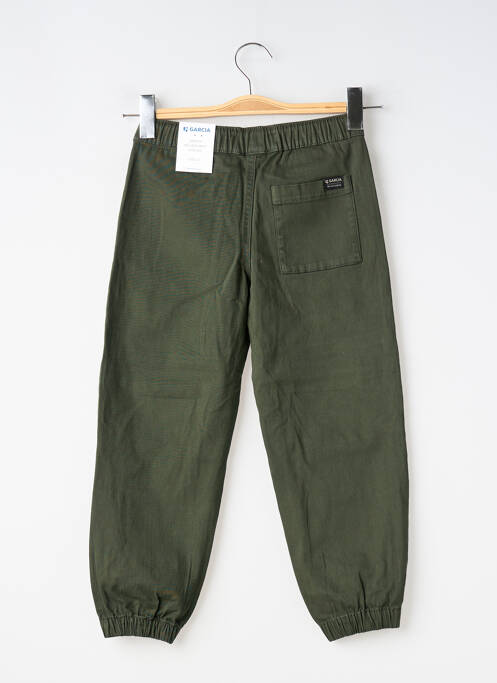 Pantalon droit fermeture liens à nouer taille ajustable vert GARCIA garcon
