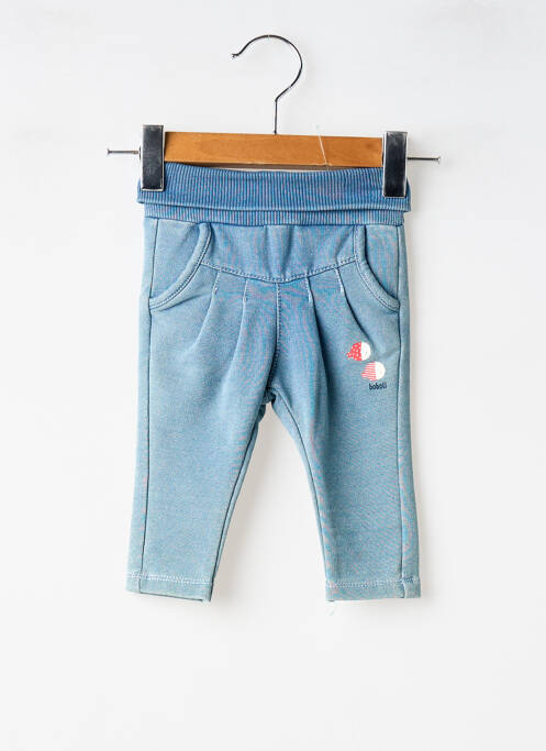 Pantalon slim stretch taille élastique bleu BOBOLI fille