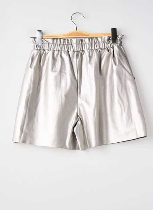 Short taille haute taille élastique argent MAYORAL fille