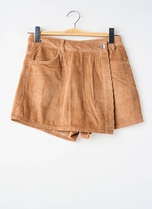 Jupe short coupe droite marron GARCIA fille