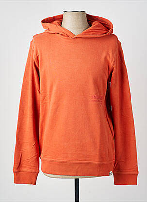 Sweat-shirt à capuche maille opaque manches longues orange GARCIA garçon
