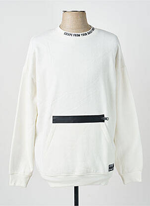 Sweat-shirt stretch manches longues blanc GARCIA garçon